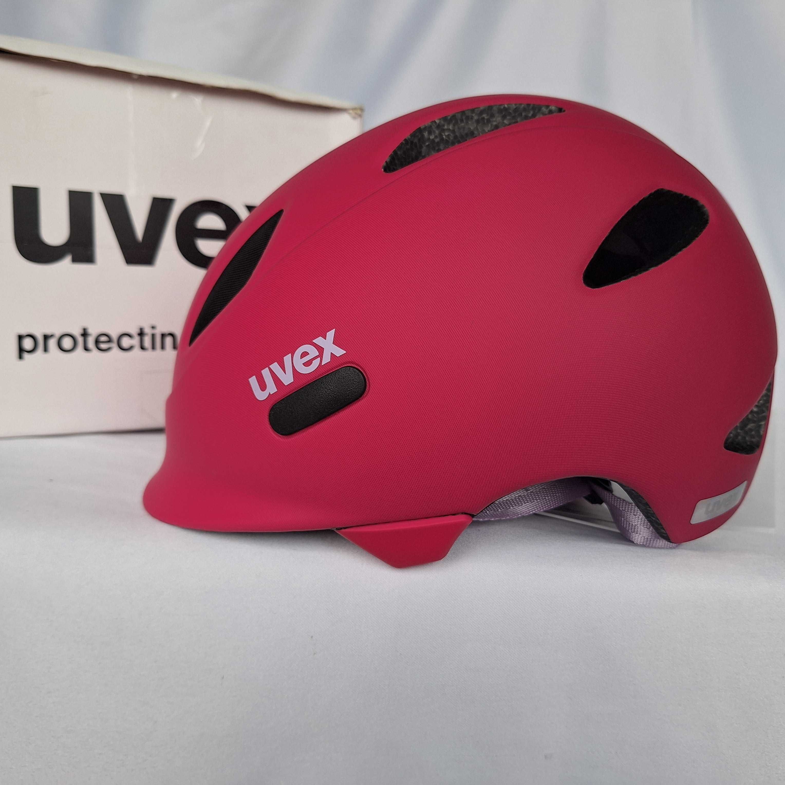 Kask rowerowy dziecięcy Uvex Oyo Berry Purple Mat S 50-54cm