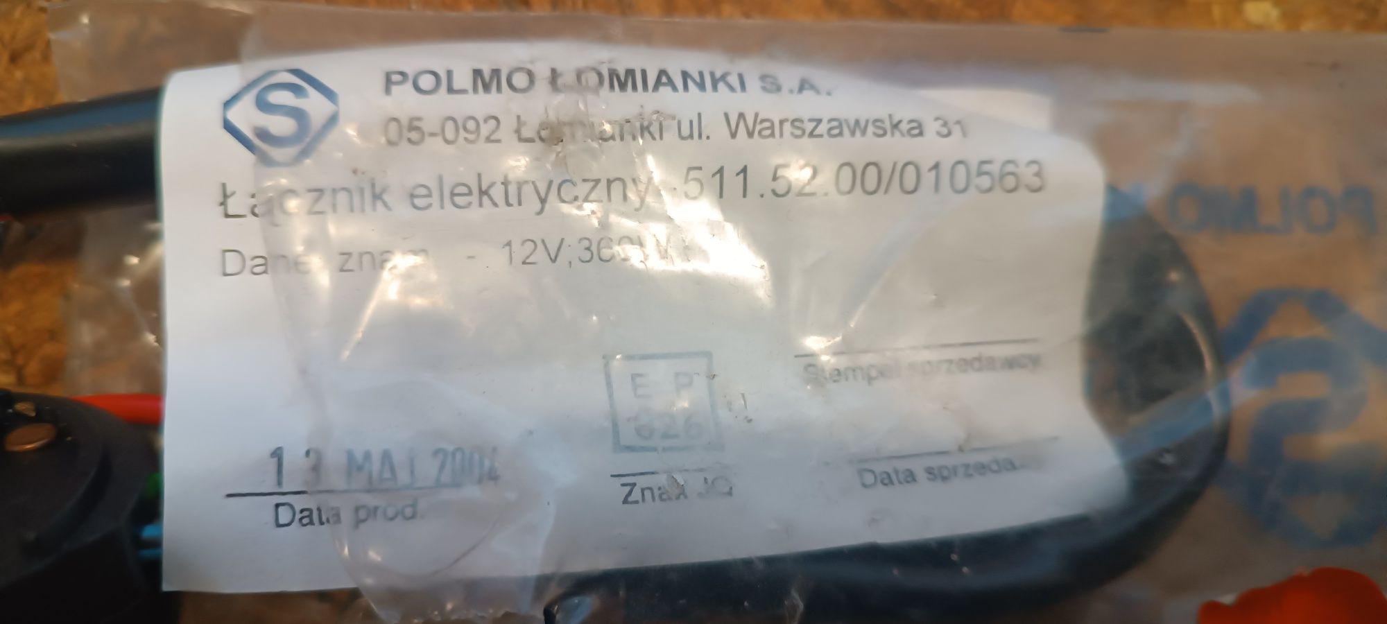 Polonez kostką stacyjki 5 pinów nowa oryginalna Polmo Łomianki