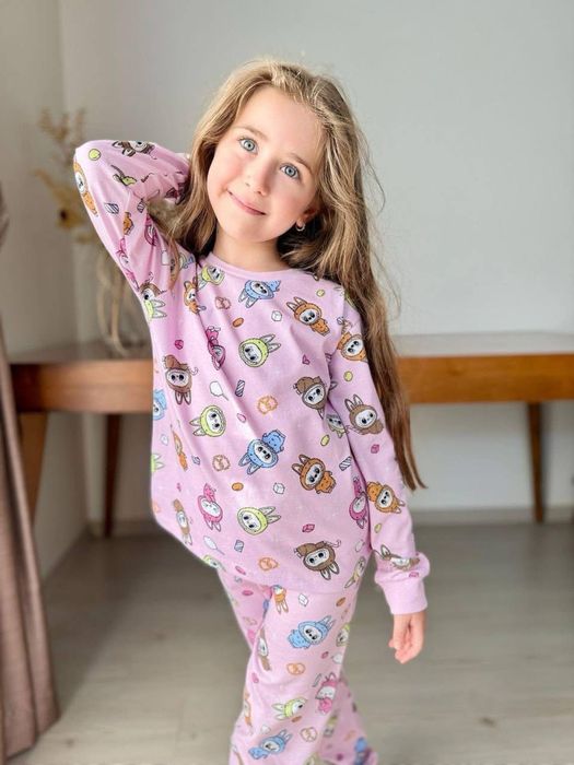 Piżama dla dziewczynki Labubu bawełniana
