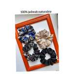 4 scrunchies z jedwabiu naturalnego 100%