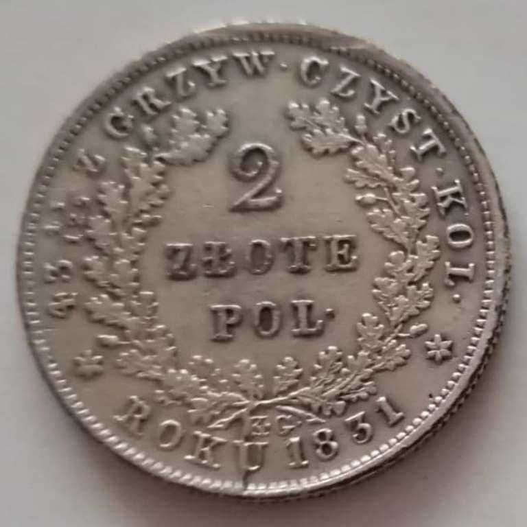 Moneta 2 zł powstanie listopadowe
