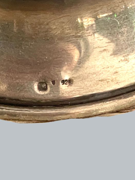 Grande Jarra porcelana e prata 925, companhia das indias, cantão