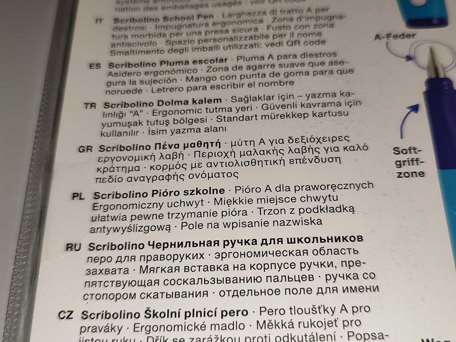 Pióro Wieczne Faber-Castell Scribolino Kolor Fuksja Nowe + Gratis