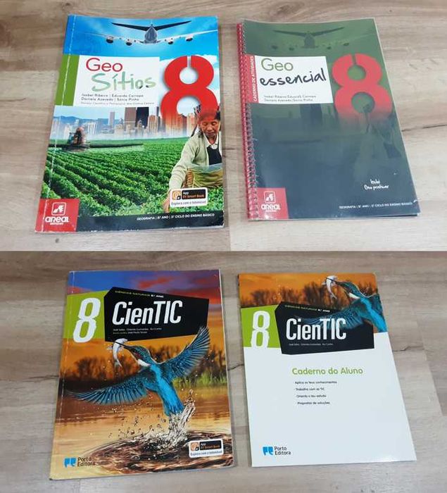 Manuais Escolares e Cadernos de Atividades - 8º Ano