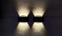 Lampa solarna, kinkiet 10 LED , opakowanie 2 szt.