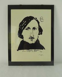 Horst Janssen litografia grafika Mikołaj Gogol