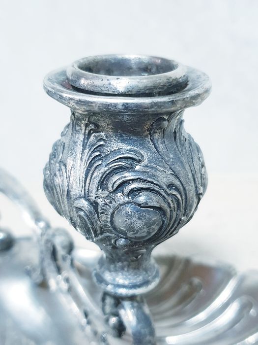 Lindissima antiga palmatória Arte Nova com banho em prata