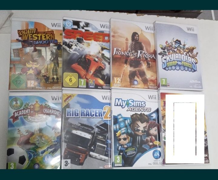 Wii  Super Mário, Skylanders, Hanna Montana, Champions, redsteel Wii
