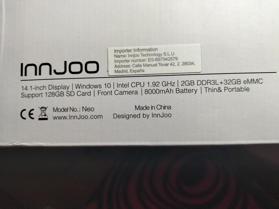 Portátil Innjoo azul