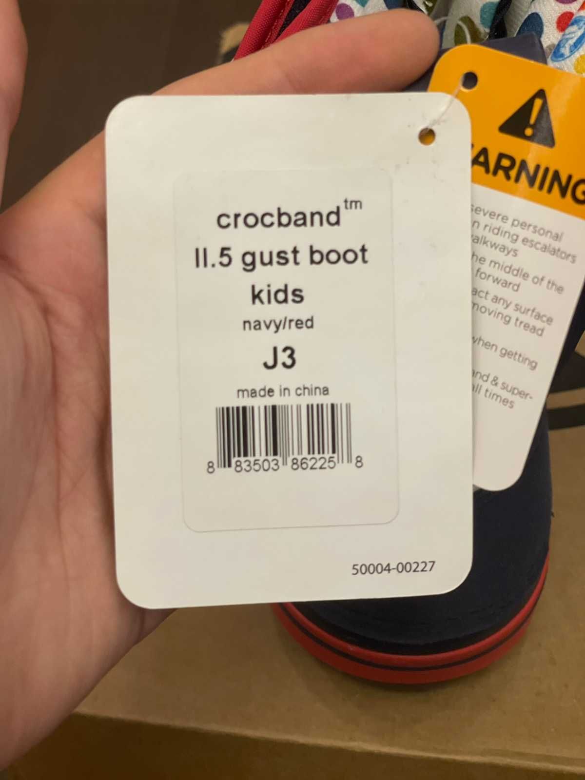 Сапожки CROCS Crocband II. 5 Gust размер J3 евро 34-35