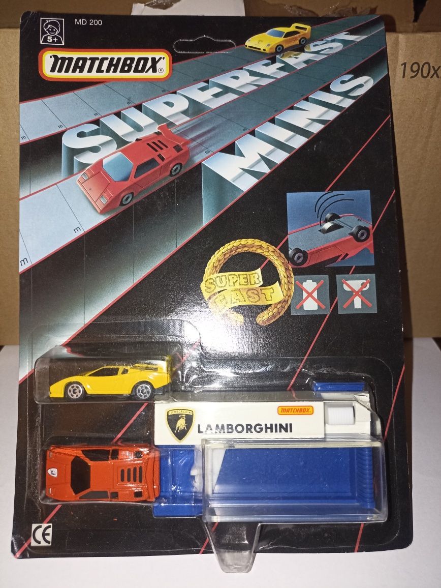 Matchbox Lamborghini Superfast Minis unikatowy zestaw 1990 rok