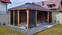 Altana Ogrodowa NOEMI V 6x4m Lamele DREWNOTRIK.PL