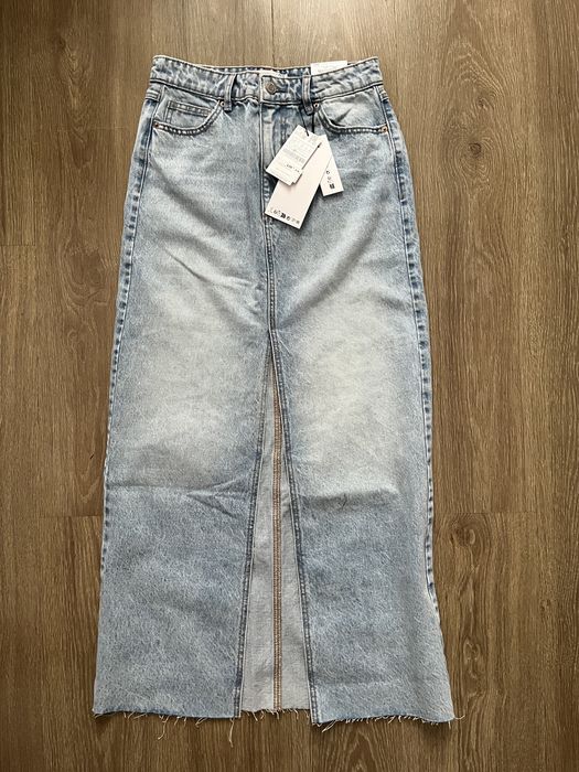 Maxi jeansowa spódnica