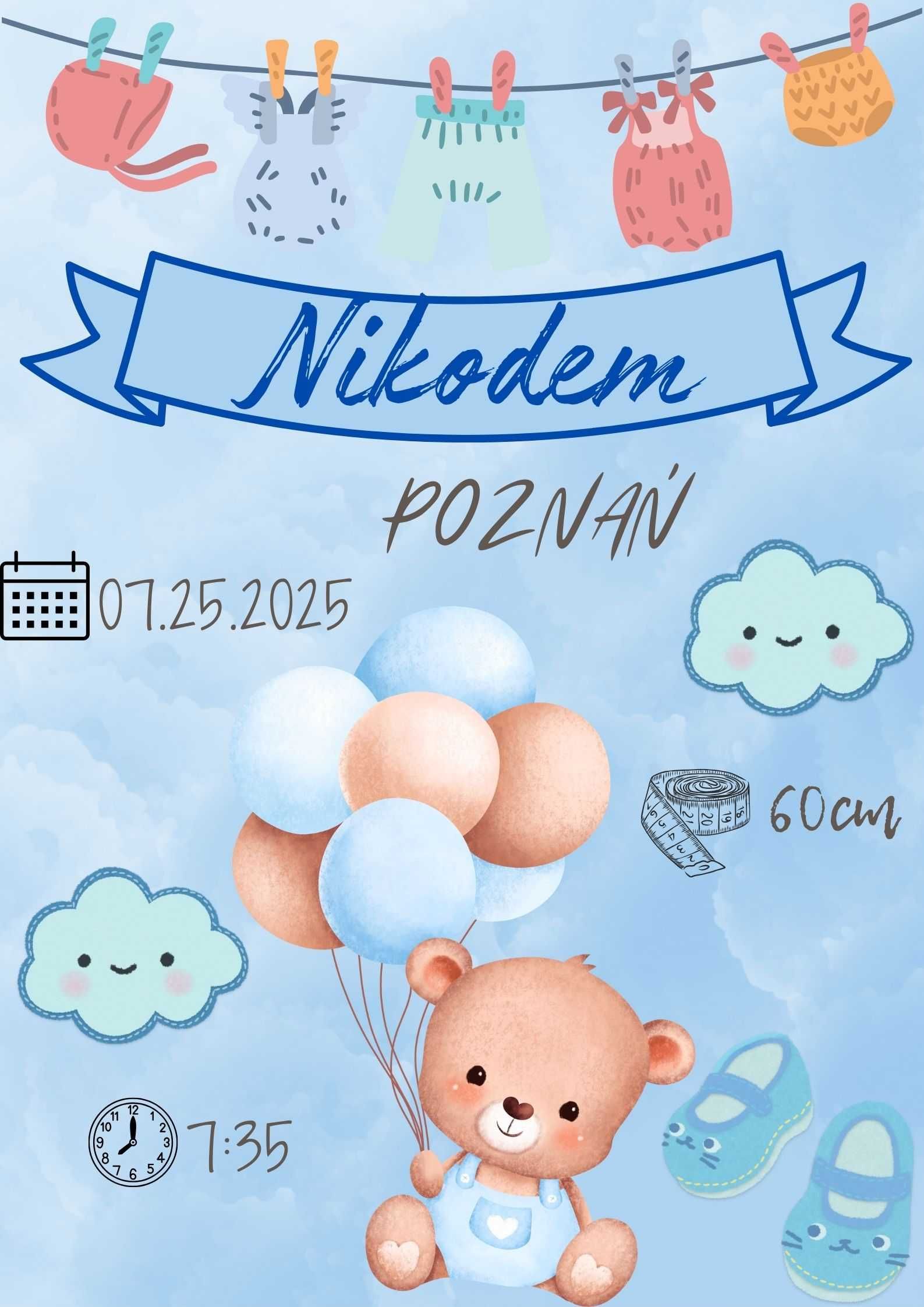Metryczka dla dziecka