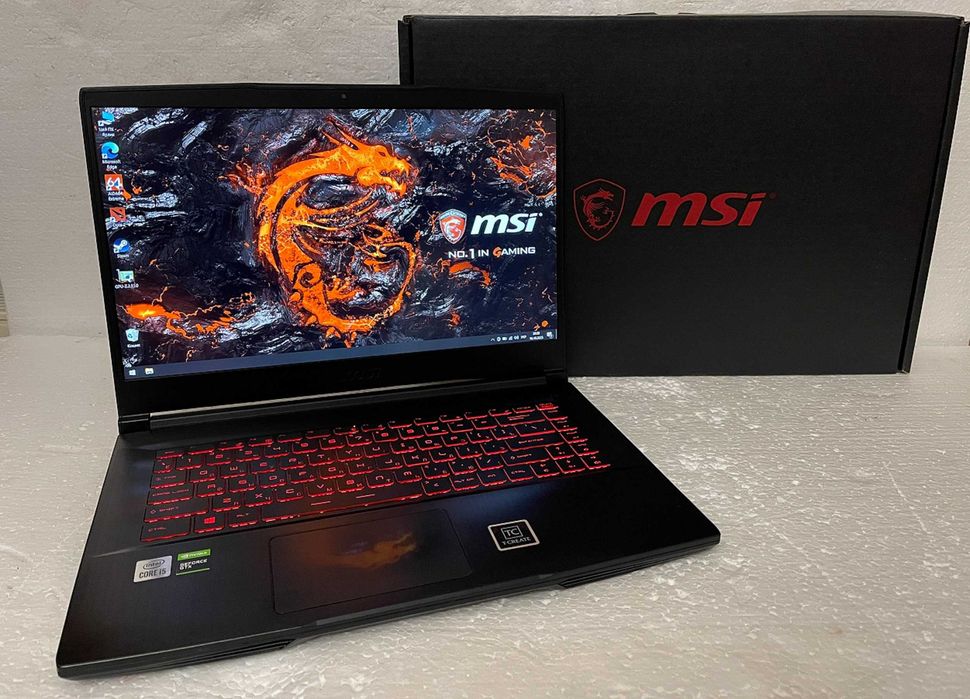 Игровой MSI GF 63 /CORE 10500H на 12" ЯДЕР/ 16 RAM/ GTX 1650 GDDR6
