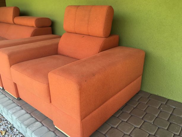 Sofa + fotel pomarańczowa za darmo!