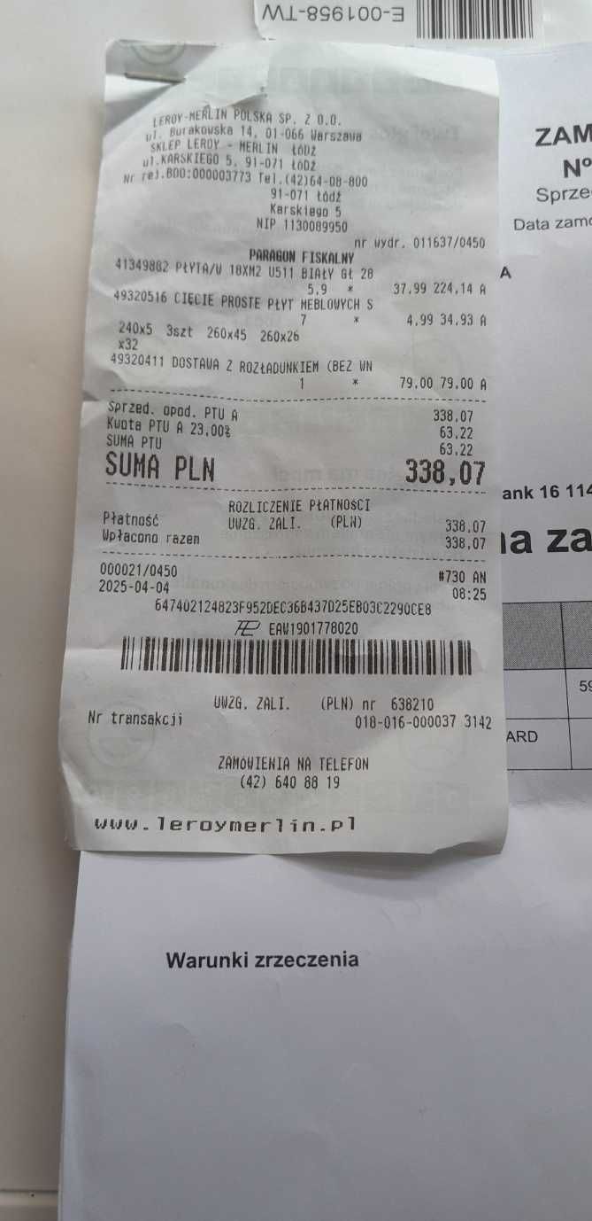 Płyty białe meblowe do negocjacji tylko dzisiaj 70 zł