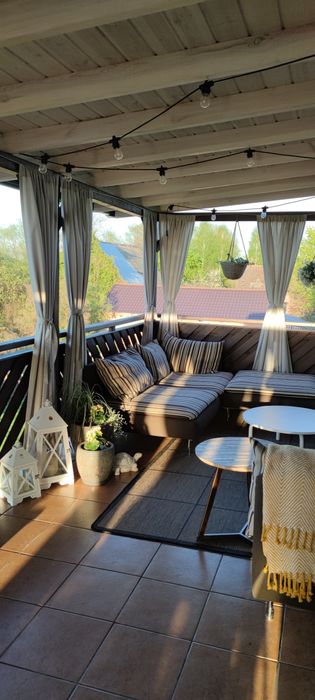 Zasłony tarasowe, zewnętrzne, ogrodowe.