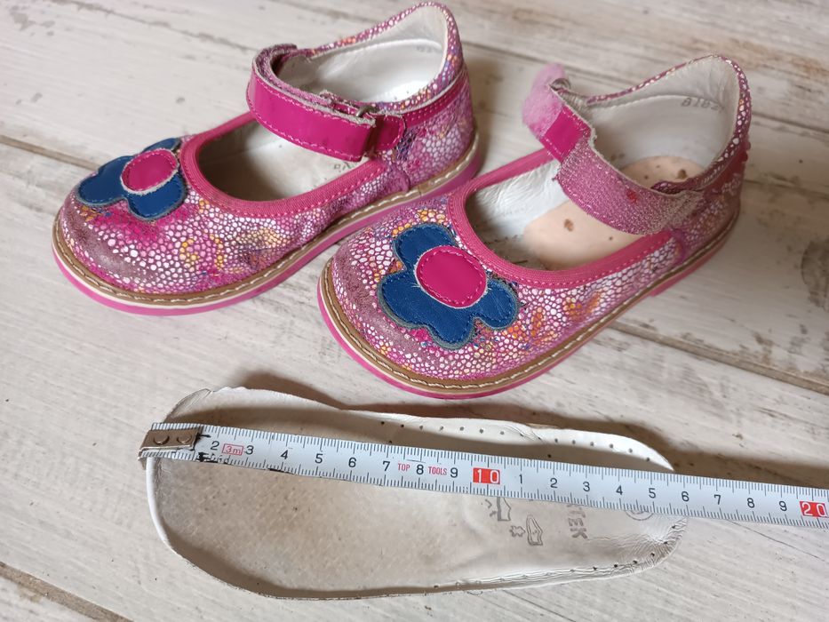 Sandały kapcie balerinki Bartek skóra 16 cm