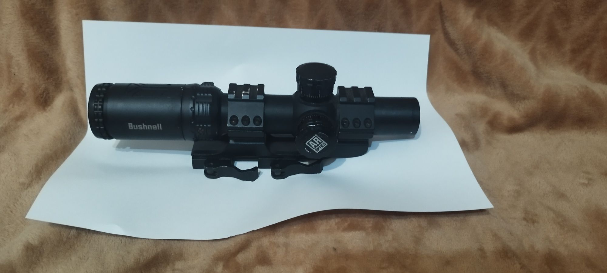 Оптичний приціл bushnell , кратність 1-4 з моноблоком швидкозйомний.