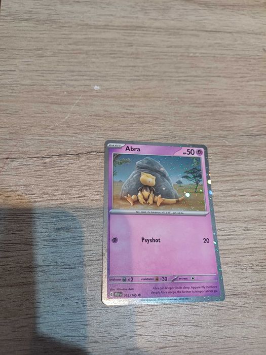 carta Pokémon Abra #63/165