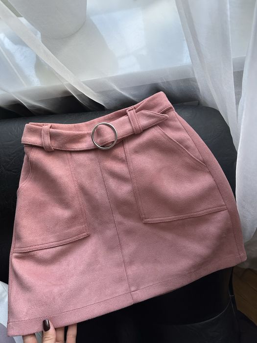 Спідниця-шорти +спідниця замш