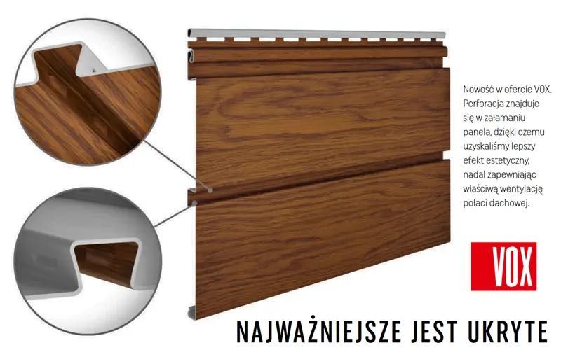 Podsufitka podbitka VOX DĄB ZŁOTY  SV-09 wentylacja / 30cm x 2,7m