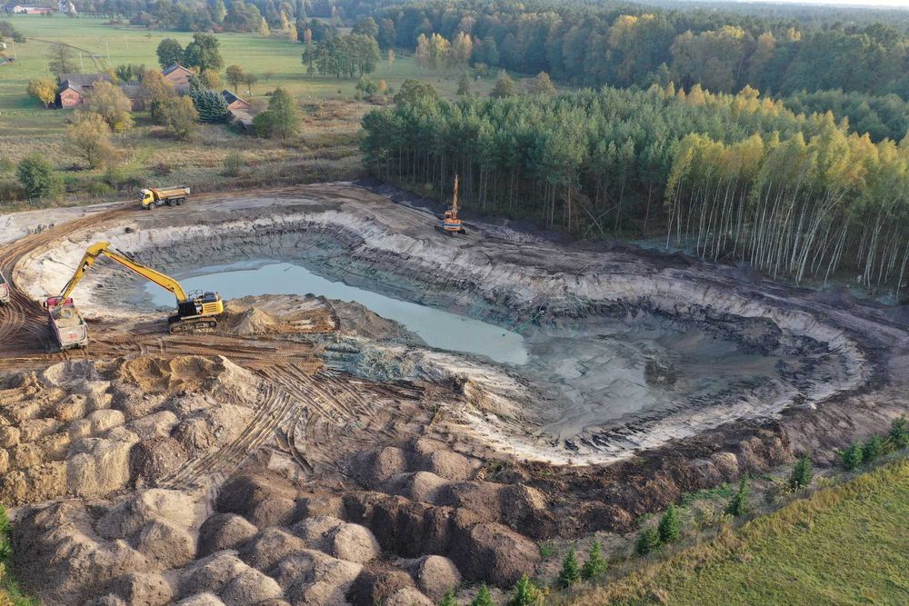 Kopanie, pogłębianie, rewitalizacja oraz odmulanie stawów