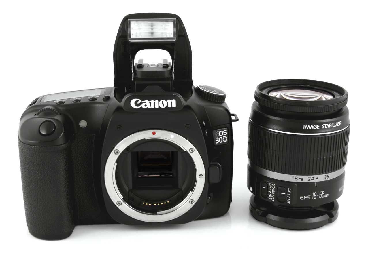 Canon EOS 30D + EF-S 18-55 IS | zestaw z torbą i pudełkiem |