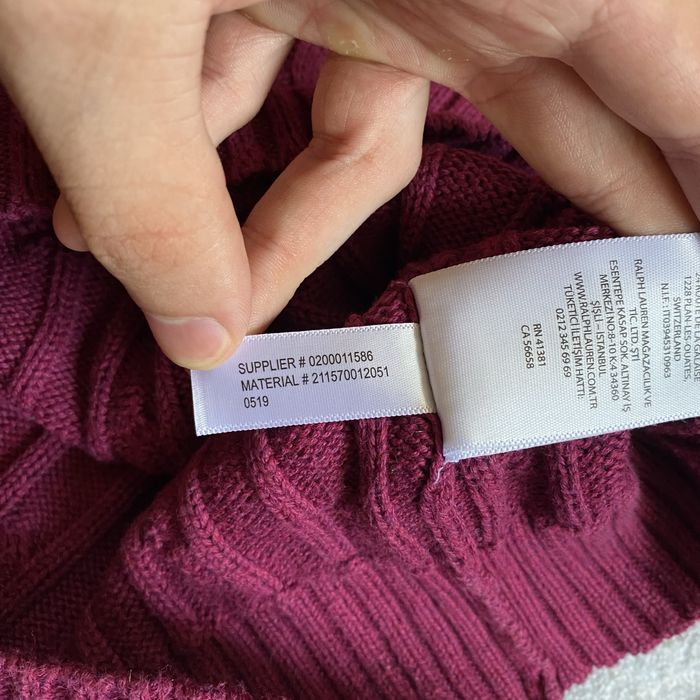 Светр жіночий від polo ralph lauren у пурпурному кольорі, ральф світер