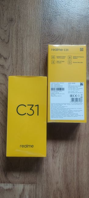 Смартфон Realme C31 4/64GB NFC 5000mAh Silver Новые! Запечатанные!