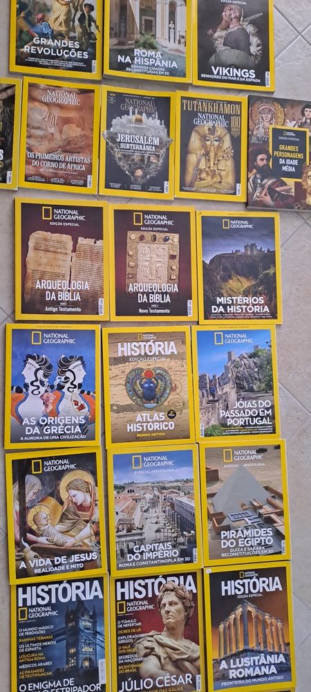 Livros revistas e CDs National Geographic