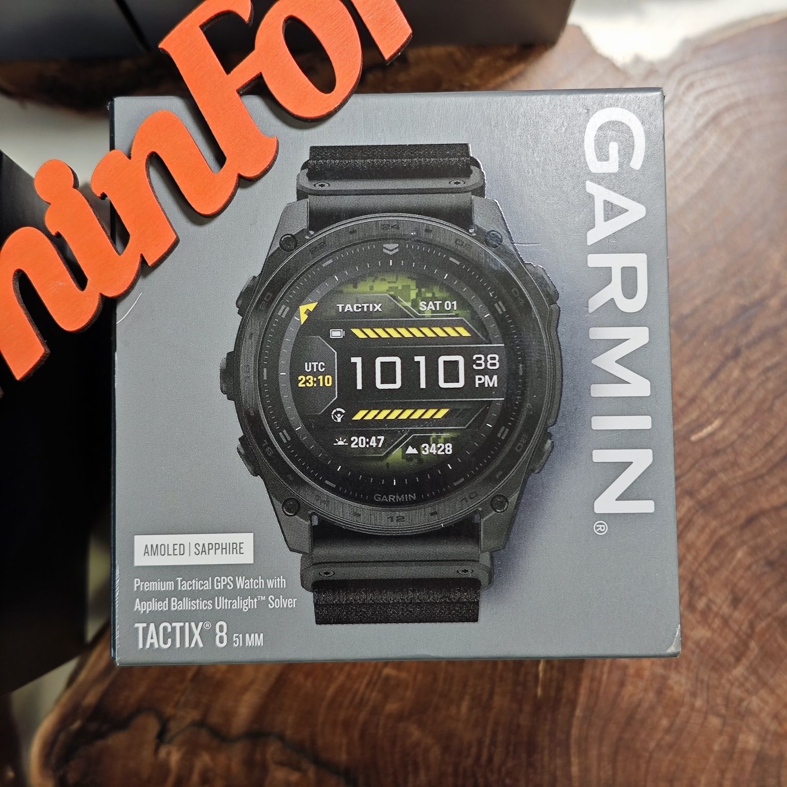 Garmin tactix 8 51 мм AMOLED Applied Ballistics Ultralig 010-03406-01