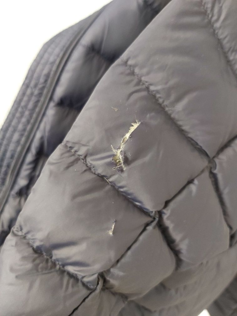 Kurtka puchowa krótka bomberkaTOMMY HILFIGER navy granat S