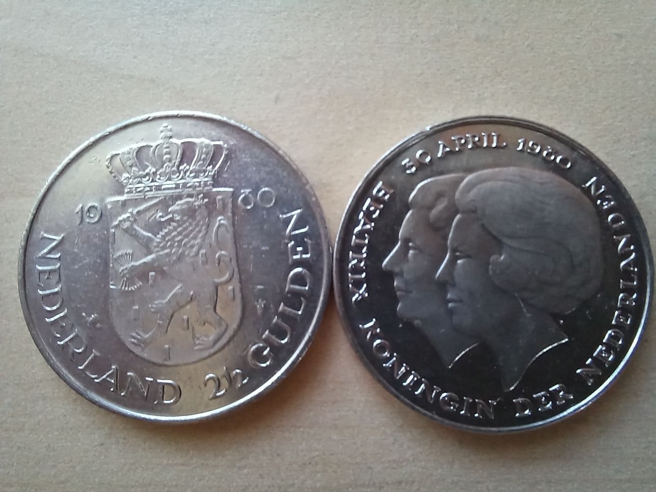Holandia - moneta okolicznościowa o nominale 2 1/2 guldena