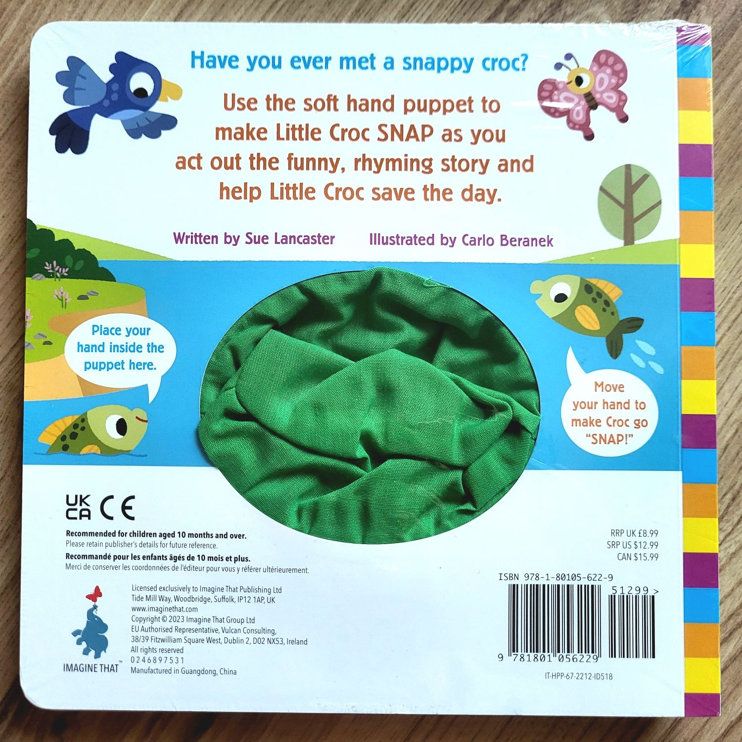 Have You Ever Met a Snappy Croc? finger puppet book pacynka angielski