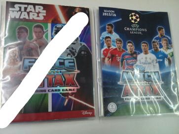 Attax nações Álbuns Topps, cadernetas Champions e Star Wars continente