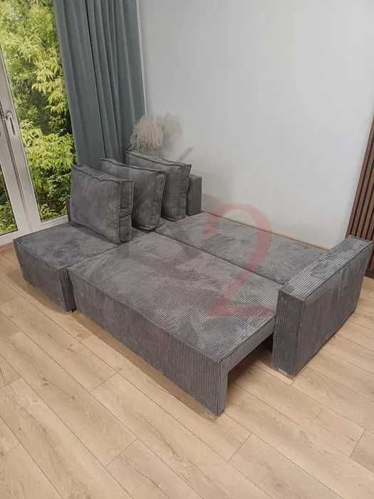 Narożnik Orlean Rogówka Kanapa Sofa z Funkcją spania Łóżko USB +GRATIS