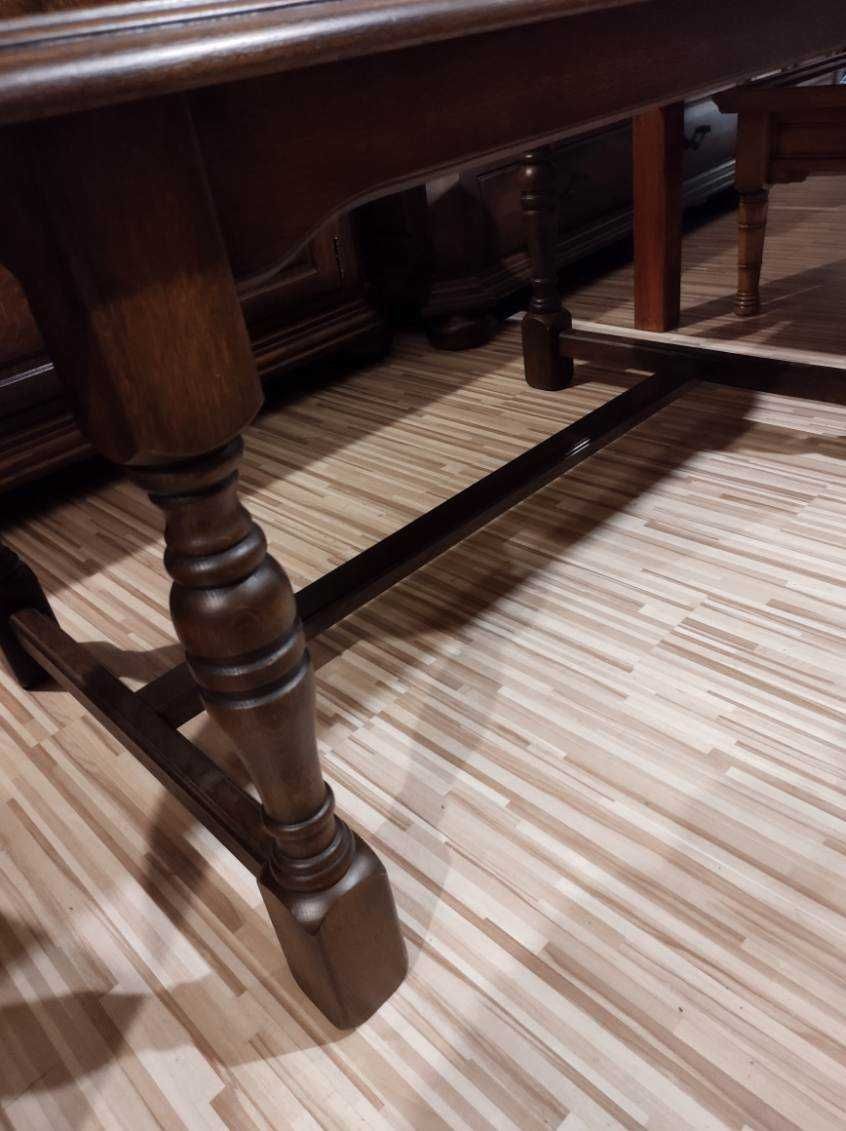 Stół drewniany dębowy owalny nierozkładany solidny masywny Fv DOWÓZ