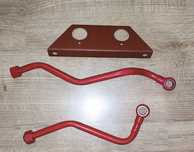 Przewody hydrauliki zewnętrznej, wspornik złączy hydraulicznych