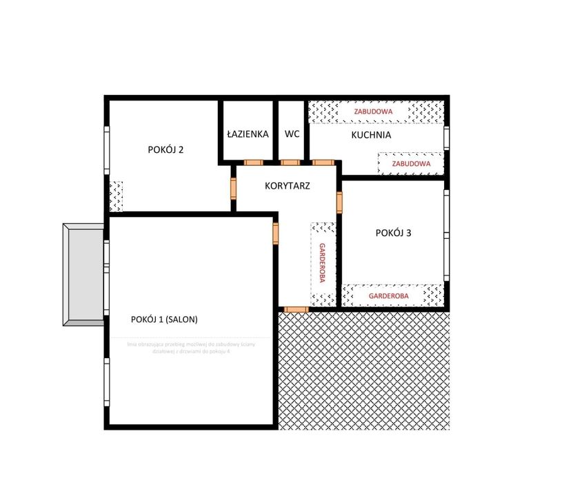 Mieszkanie 3(4) pokoje - Kościan os. Jagiellońskie 65m2