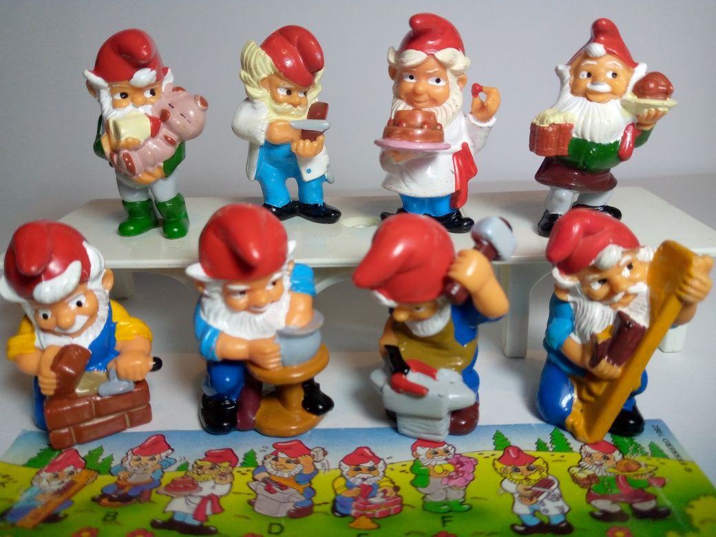 Киндеры Гномы мастеровые, из Kinder Surprise, Домовички из чая Бес1да