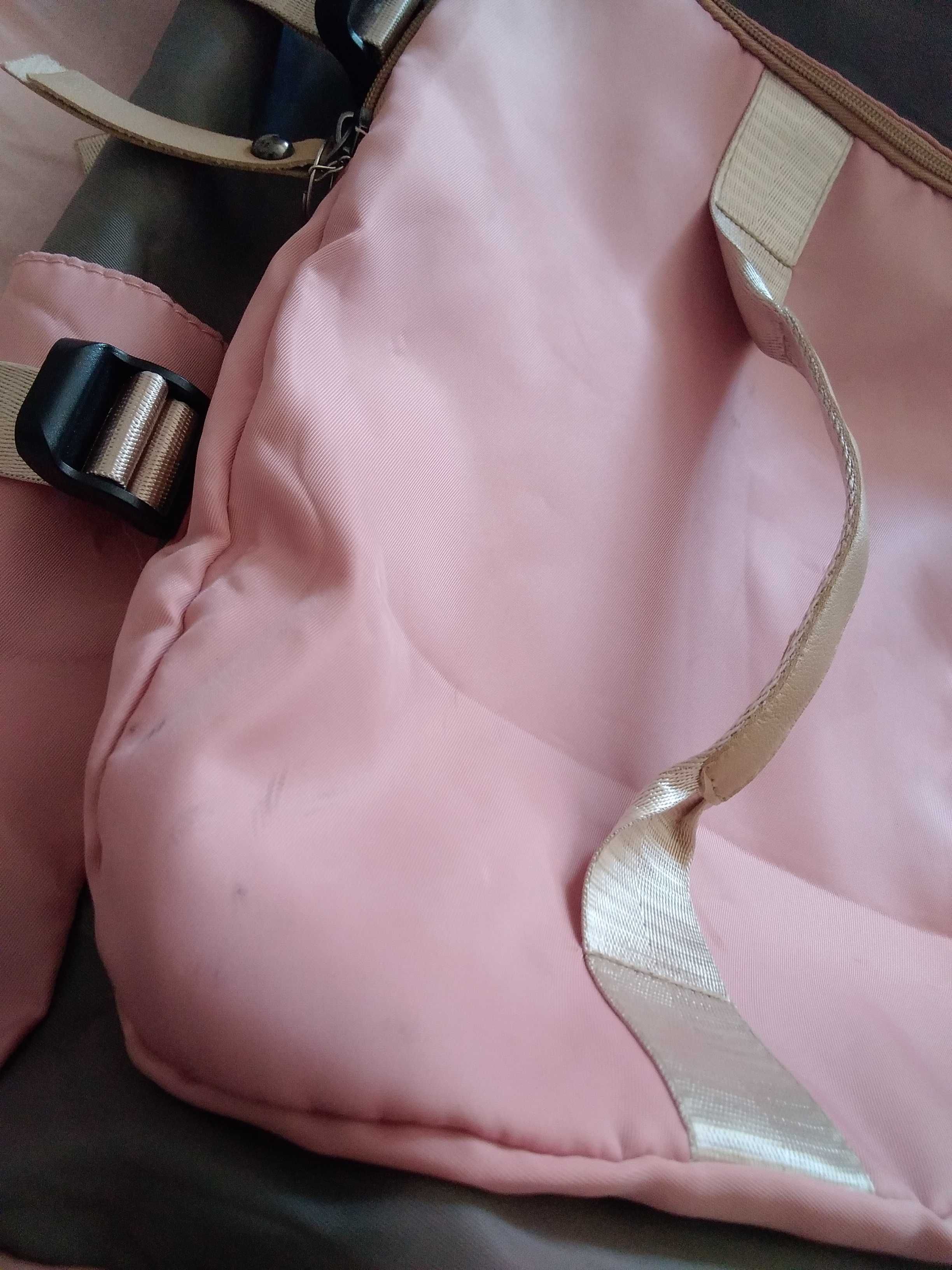 bolsa mochila desportiva, rosa (ver fotos)