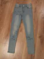 Spodnie jeansy dla dziewczynki rozmiar 152