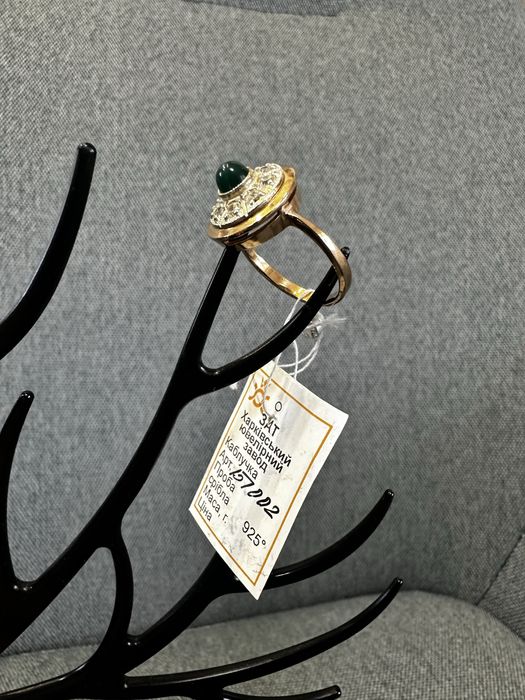 Каблучка срібло в позолоті вінтаж