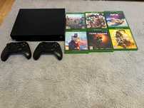 Xbox one X 1TB z okablowaniem 2 Pady + 6 Gier