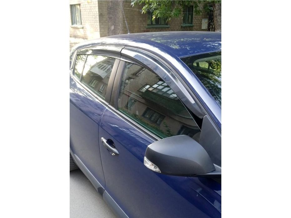 Renault Megane III HB 2009-2016рр. Вітровики (4 шт., Sunplex Sport)