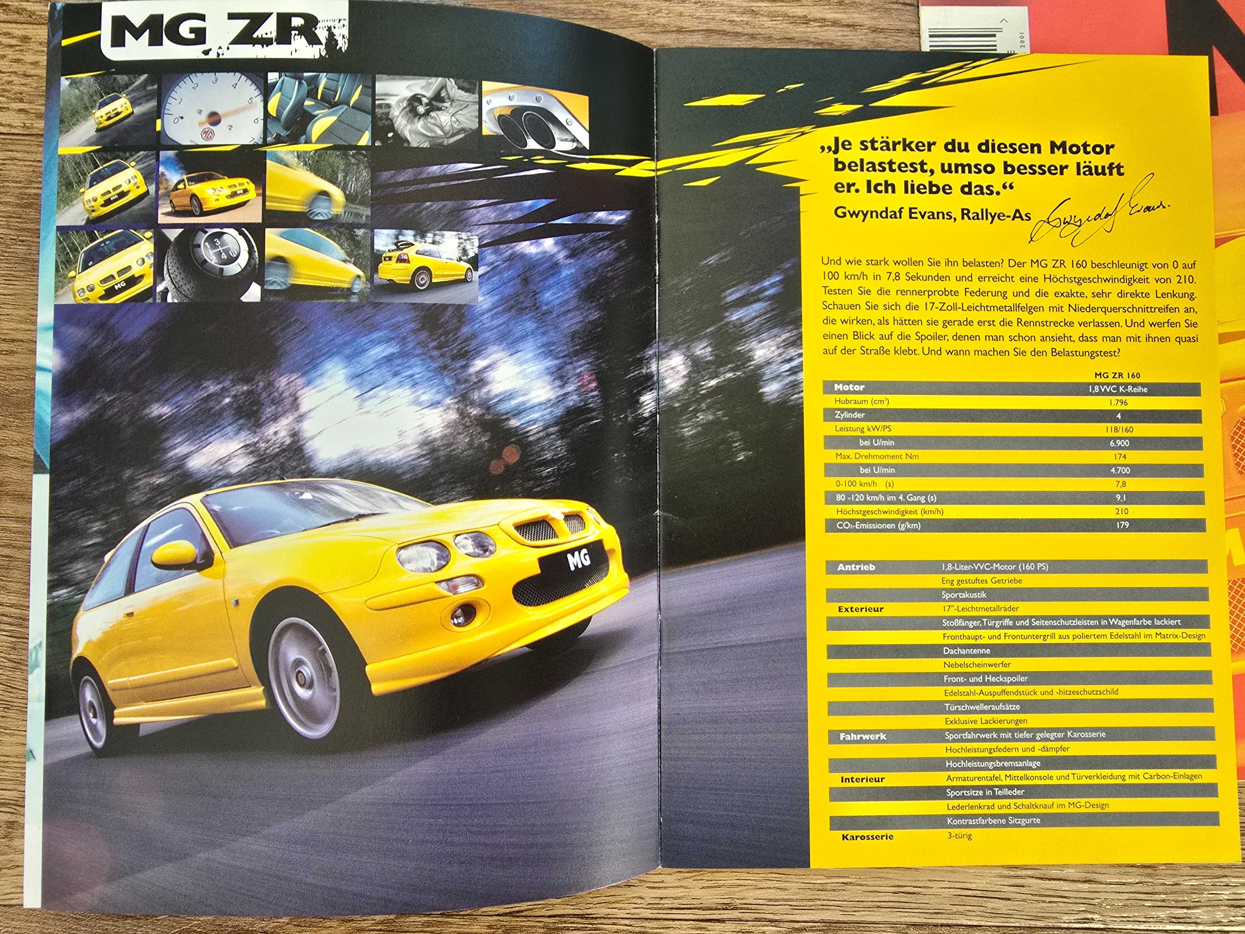 Prospekt MG  ZR, ZS, ZT/T, MGF