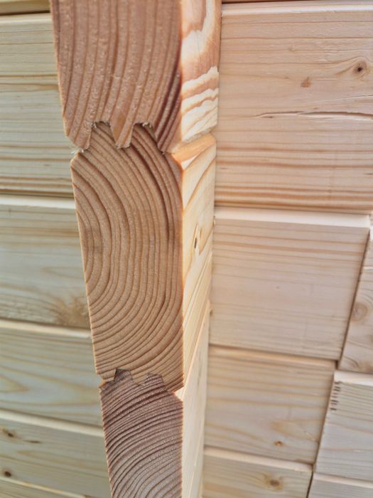od RĘKI piękny domek drewniany + TARAS* 7m x 4m*28 m2 *SCIANY aż 45 mm