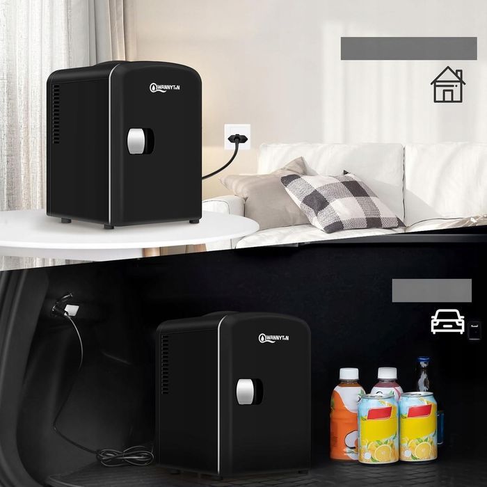 Mini lodówka WANNYTON 4L chłodzenie i grzanie 12V/220V do auta i domu
